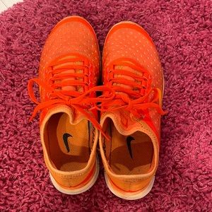 Nike Orange Gym Shoes